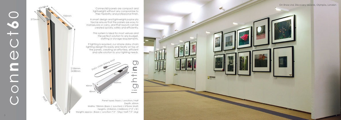 Gallery Display System  from the Connect Systems range.